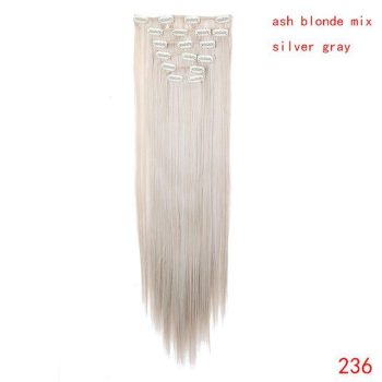 straight natural hair with clip - Image 7