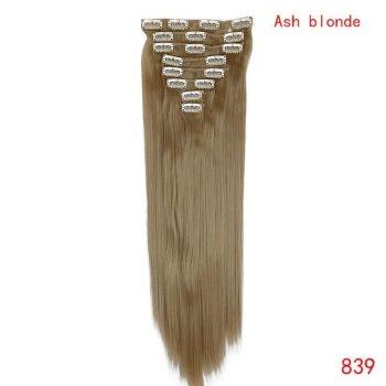straight natural hair with clip - Image 11