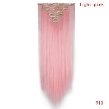 straight natural hair with clip - Image 29