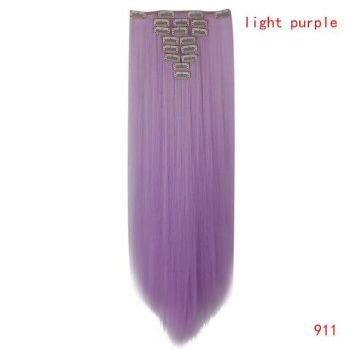 straight natural hair with clip - Image 18