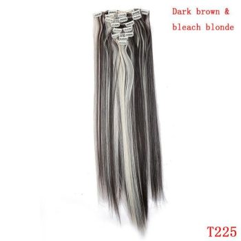 straight natural hair with clip - Image 25