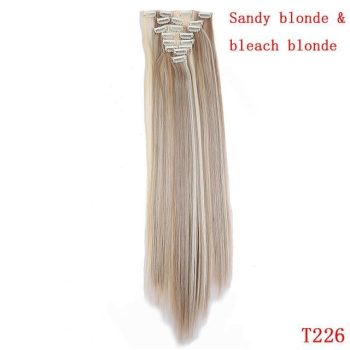 straight natural hair with clip - Image 30