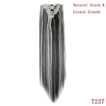 straight natural hair with clip - Image 19