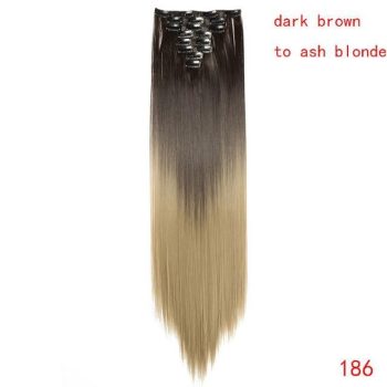 straight natural hair with clip - Image 21