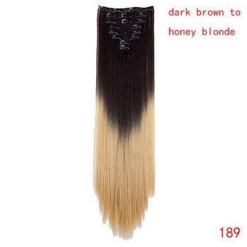 straight natural hair with clip - Image 23