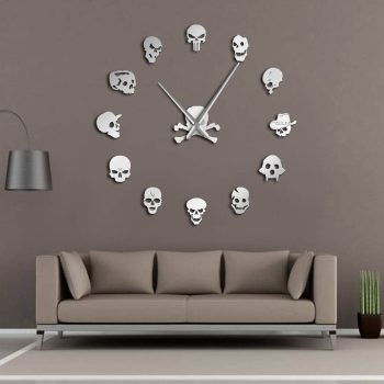 Skull Heads Wall Clock