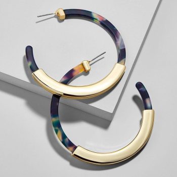 Bohemia Acrylic Acetate Hoop Earrings