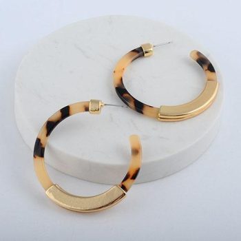 Bohemia Acrylic Acetate Hoop Earrings - Image 5