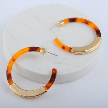 Bohemia Acrylic Acetate Hoop Earrings - Image 8
