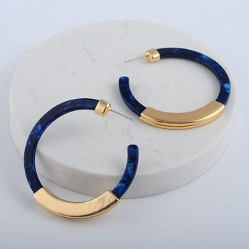 Bohemia Acrylic Acetate Hoop Earrings - Image 11