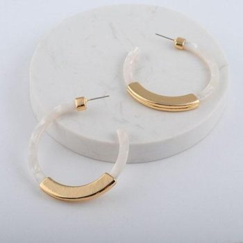 Bohemia Acrylic Acetate Hoop Earrings - Image 12