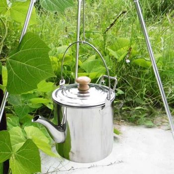 Camping Stainless Steel Tea Coffee Kettle - Image 3