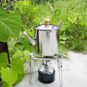 Camping Stainless Steel Tea Coffee Kettle - Image 5