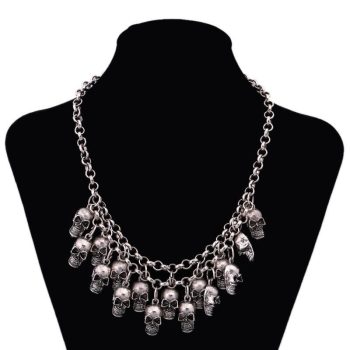 Rock Punk Skull Necklace
