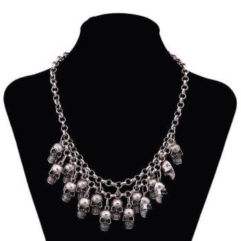 Rock Punk Skull Necklace - Image 2