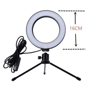 LED Studio Camera Ring Light Lamp With Tripod - Image 8