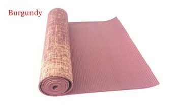 Linen PVC long thick non-slip yoga mat - Image 2