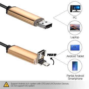 7mm 2 IN 1 USB Endoscope 480P HD Snake Tube - Image 9