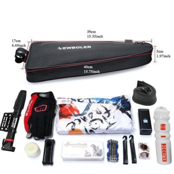 Black Triangle Bike Frame Bag - Image 5