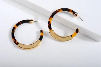 Bohemia Acrylic Acetate Hoop Earrings - Image 6