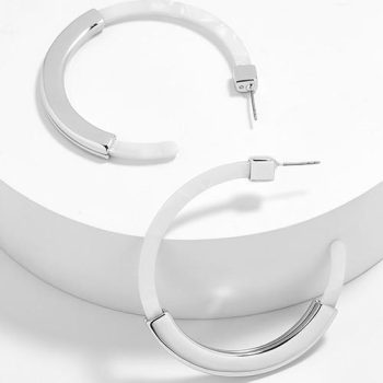 Bohemia Acrylic Acetate Hoop Earrings - Image 13