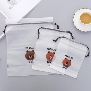 Brown Bear Transparent Cosmetic Bag - Image 8