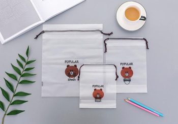 Brown Bear Transparent Cosmetic Bag - Image 4