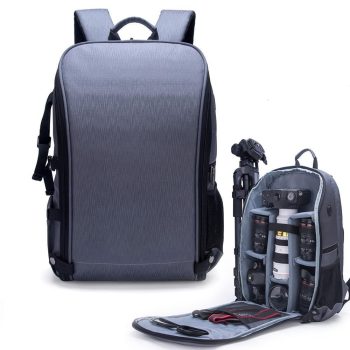 Waterproof Nylon Camera Backpack Case fit 15.6" Laptop Bag