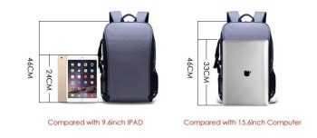 Waterproof Nylon Camera Backpack Case fit 15.6" Laptop Bag - Image 4