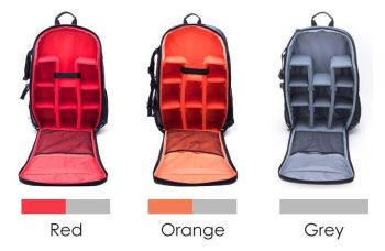 Waterproof Nylon Camera Backpack Case fit 15.6" Laptop Bag - Image 10