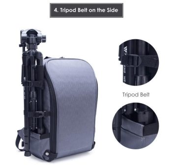 Waterproof Nylon Camera Backpack Case fit 15.6" Laptop Bag - Image 8