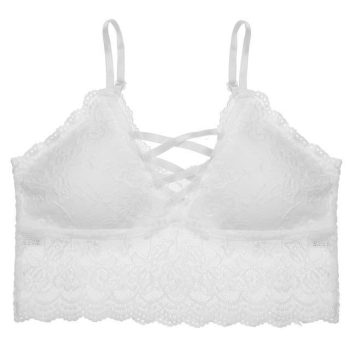 Sexy Floral Lace Bralette Female Wireless Bra - Image 3