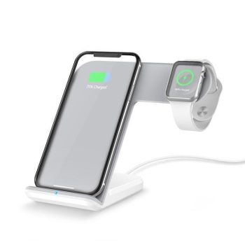 2 In 1 Qi Wireless Charger 10W Fast Charging For iPhone Samsung - Image 3