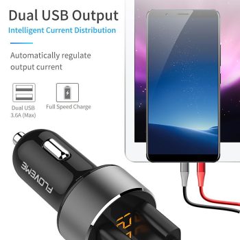 5V 3.6A Car Charger Dual USB - Image 3