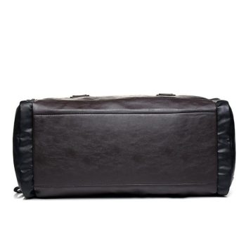 Luxury Black Leather Travel Bag - Image 5
