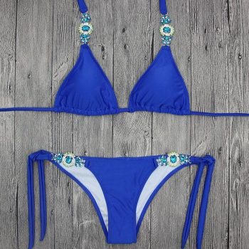 Diamond Rhinestone bikini Beach - Image 6
