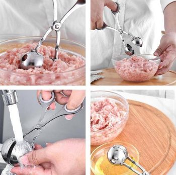 Stainless Steel Meatball Scooper - Image 2