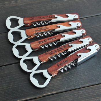 Personalized Engraving Corkscrew + Wine Bottle Opener