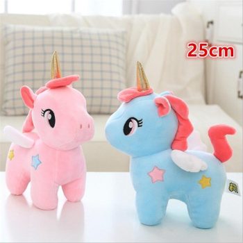 Bule Pink Soft Unicorn Plush 25 CM