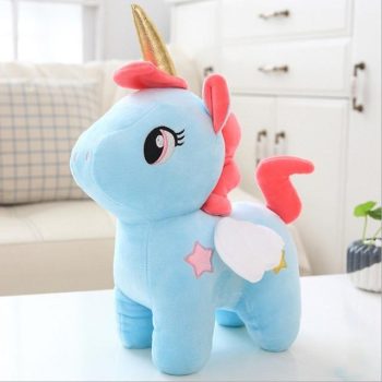 Bule Pink Soft Unicorn Plush 25 CM - Image 3