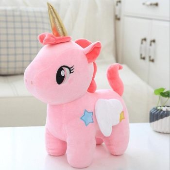 Bule Pink Soft Unicorn Plush 25 CM - Image 2