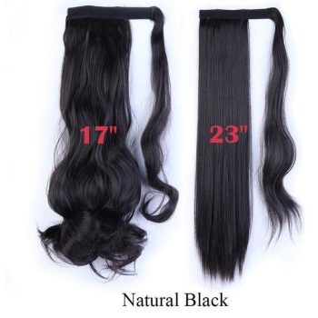 17''23'' Long Wavy Ponytails Hair Extension - Image 4
