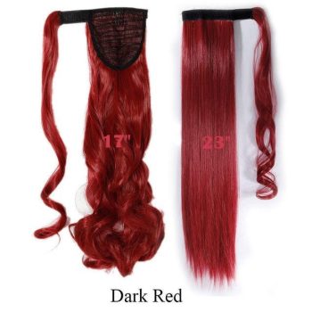 17''23'' Long Wavy Ponytails Hair Extension - Image 8