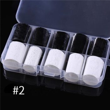 Transparent Marble Holographic Nail Art Transfer Sticker - Image 13