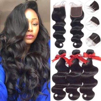 Brazilian Wave 3 Bundles With Closure