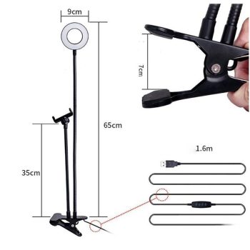 Selfie Ring Light Phone Stand - Image 6