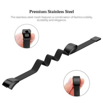 Premium Brushed Steel Bangle Fitbit Alta Strap - Image 2
