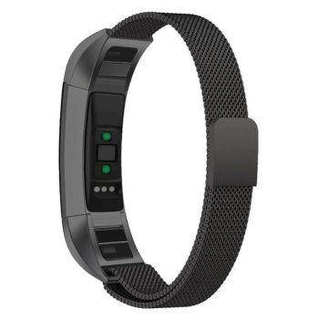 Premium Brushed Steel Bangle Fitbit Alta Strap - Image 4