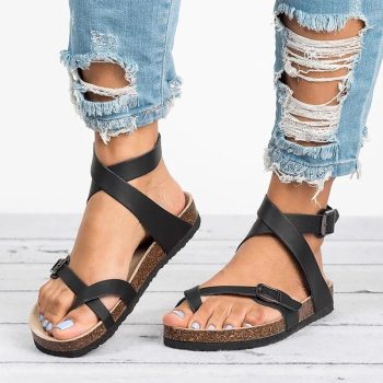 2019 New Leather Flat Women Sandals - Image 10