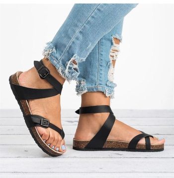 2019 New Leather Flat Women Sandals - Image 11